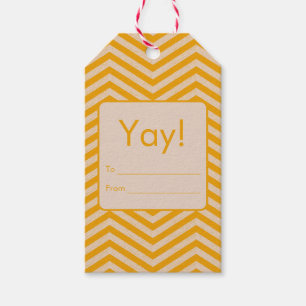 MonoZag & Grace Pumpkin Orange Gift Tags