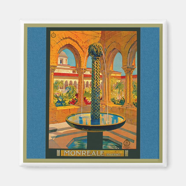 Monreale Palermo Italy Magnet (Front)