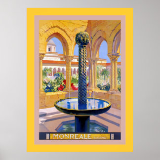 Monreale ~ Palermo ~ Vintage Italian Travel Poster