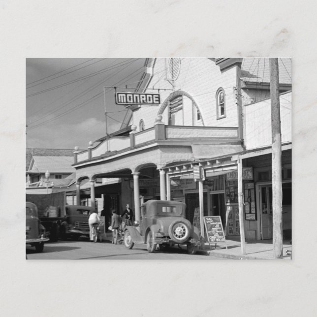 Monroe Cafe, Key West, 1930s Postcard (Front)