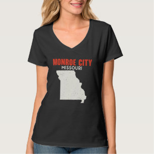Monroe City Missouri USA State America Travel Miss T-Shirt