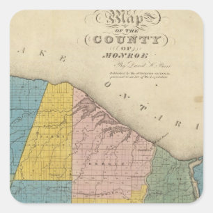 Monroe County Square Sticker