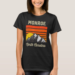Monroe North Carolina Retro City State Vintage Usa T-Shirt
