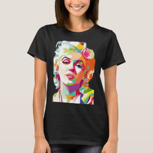 Monroe Pop Art Colourful Print T-Shirt