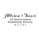 Monroe Self Inking Address Stamp 