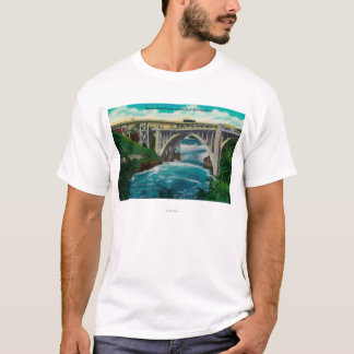 Monroe Street Bridge and Falls on Spokane River T-Shirt