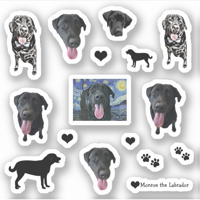 Monroe the Labrador Funny Dog  (Front)
