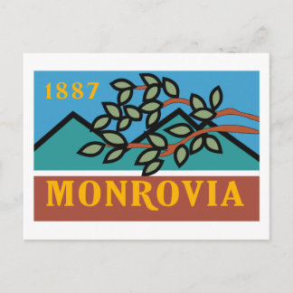 Monrovia Flag Postcard