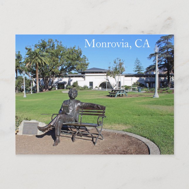 Monrovia Library Park Postcard! Postcard (Front)