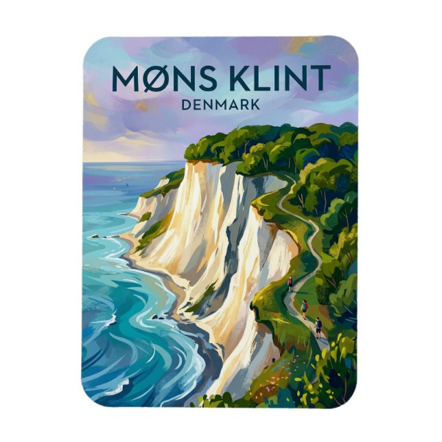Møns Klint Denmark Magnet (Vertical)