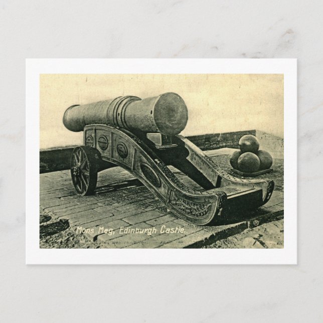 Mons Meg Cannon, Edinburgh Castle, Scotland Postcard (Front)