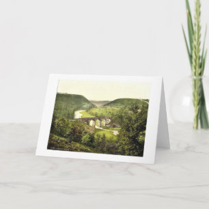 Monsal Dale III., Derbyshire, England magnificent Card