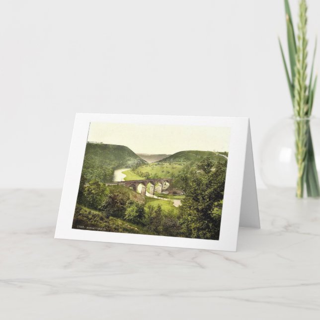 Monsal Dale III., Derbyshire, England magnificent Card (Front)