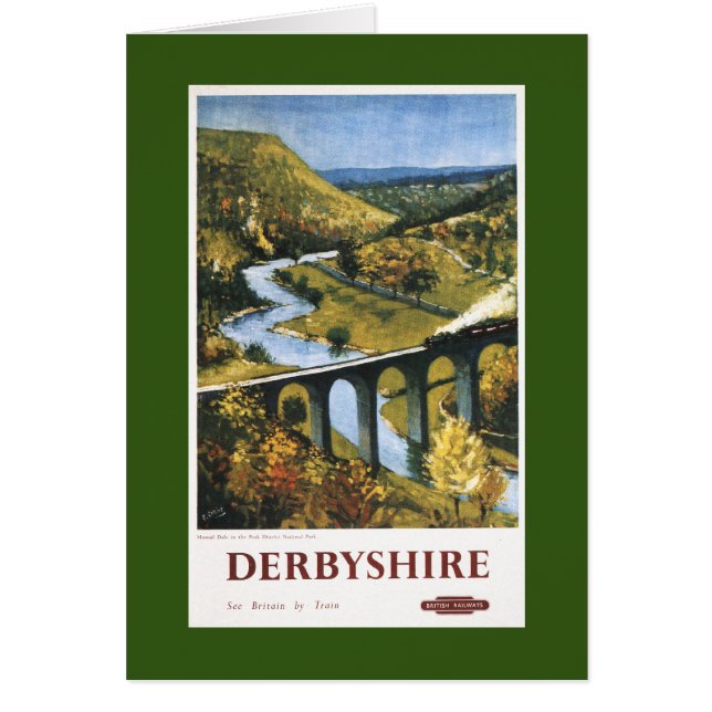 Monsal Dale, Train and Viaduct British Rail (Front)