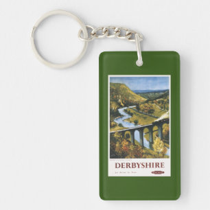Monsal Dale, Train and Viaduct British Rail Key Ring