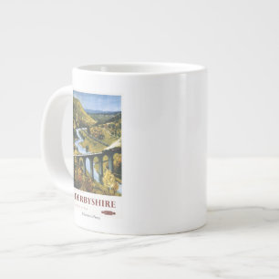 Monsal Dale, Train and Viaduct British Rail Large Coffee Mug
