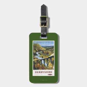 Monsal Dale, Train and Viaduct British Rail Luggage Tag