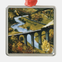 Monsal Dale, Train and Viaduct British Rail