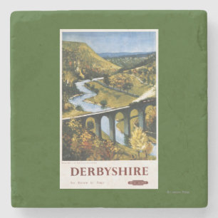 Monsal Dale, Train and Viaduct British Rail Stone Coaster