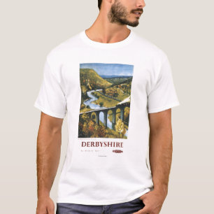 Monsal Dale, Train and Viaduct British Rail T-Shirt