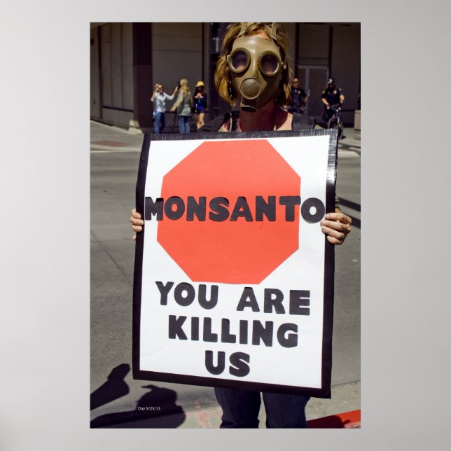 Monsanto Protester Poster (Front)