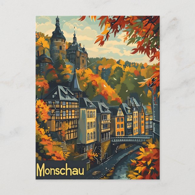 Monschau Germany Postcard (Front)