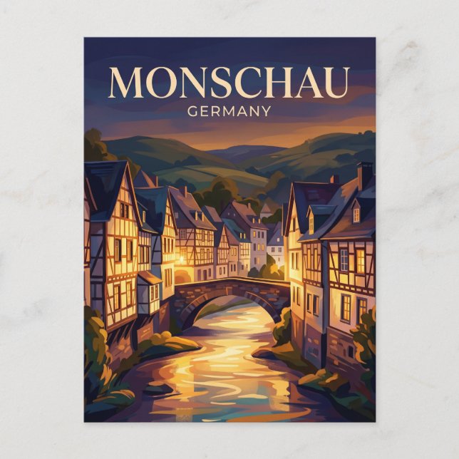 Monschau Germany Postcard (Front)