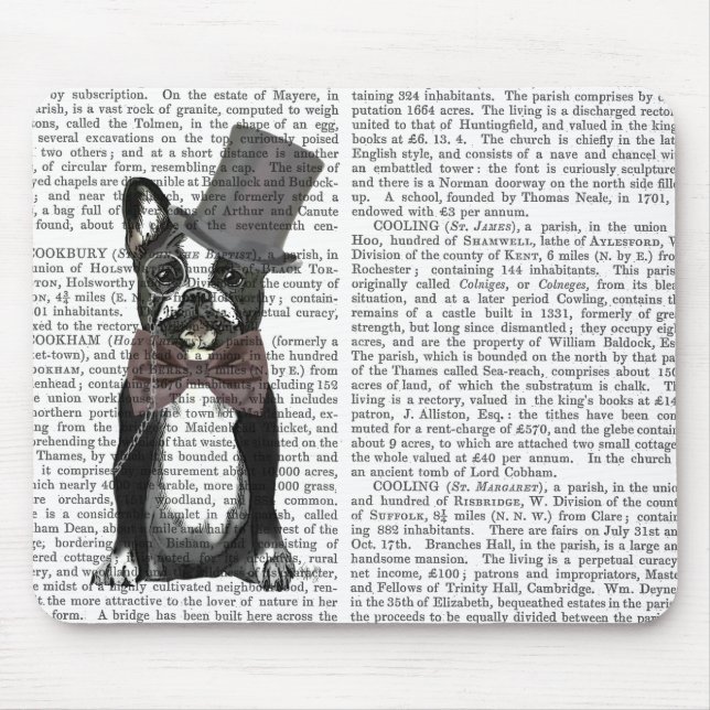 Monsieur Bulldog 2 Mouse Mat (Front)