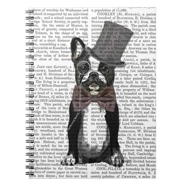 Monsieur Bulldog 2 Notebook (Front)