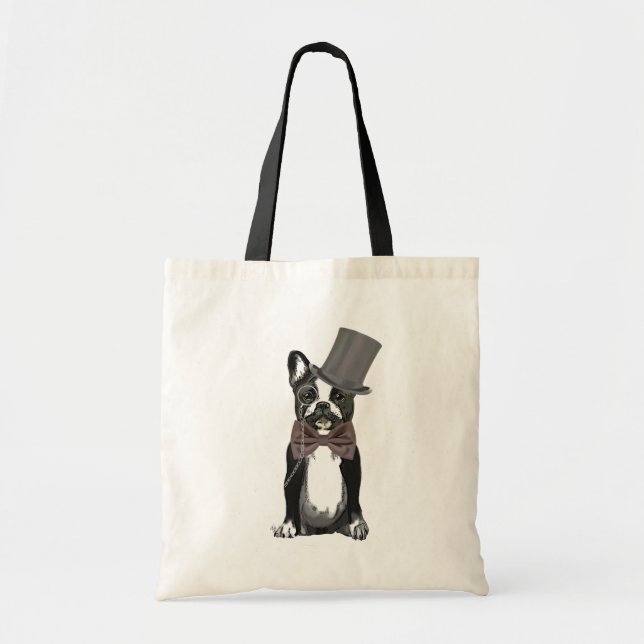 Monsieur Bulldog Tote Bag (Front)