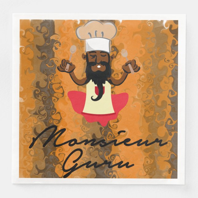 Monsieur Guru Napkin (Front)