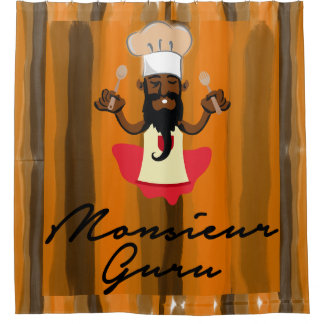 Monsieur Guru Shower Curtain