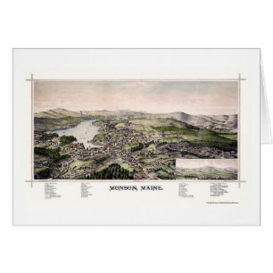 Monson, ME Panoramic Map - 1889
