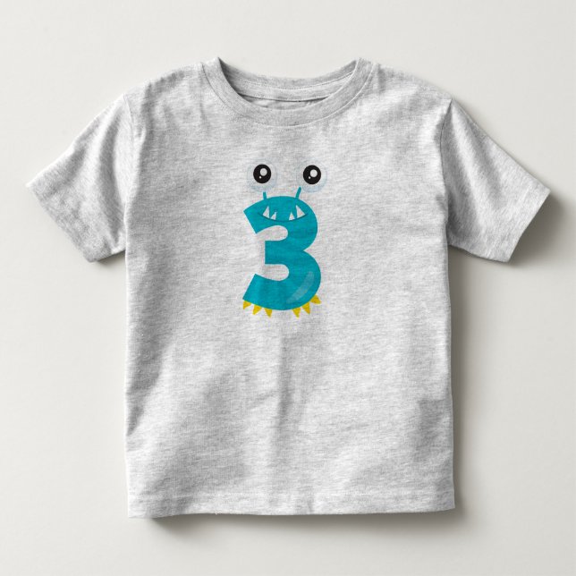 Monster 3 toddler T-Shirt (Front)