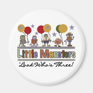 Monster 3rd Birthday Tshirts and Gifts Magnet