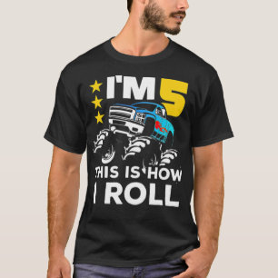 Monster 5th Birthday Gift Big people fashion T-Shirt