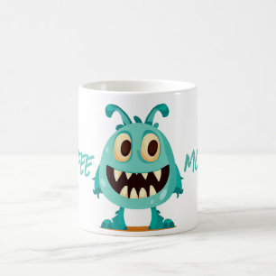 Monster/Alien/Cartoon/Blue Coffee Mug