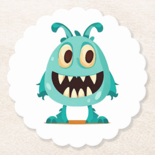 Monster/alien/cartoon Paper Coaster
