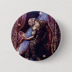 Monster Art:  Ghost of a Flea by William Blake 6 Cm Round Badge