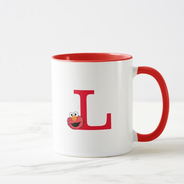 Monster At the End of this Story | Elmo Monogram L Mug (Right)