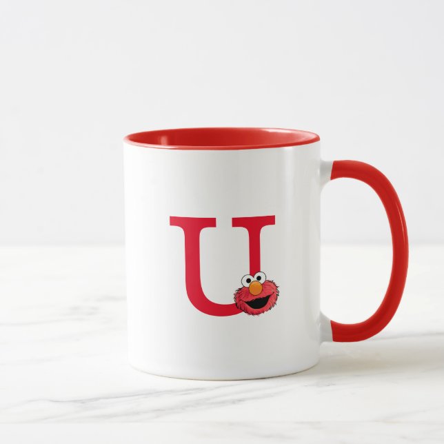 Monster At the End of this Story | Elmo Monogram V Mug (Right)