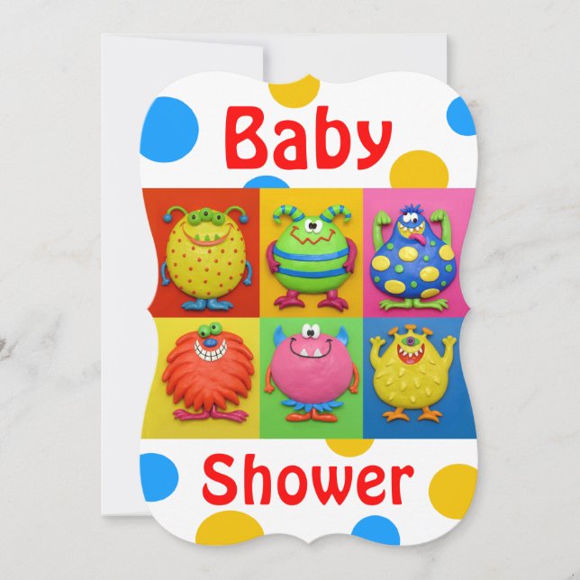 Monster Baby Shower Invitation (Front)