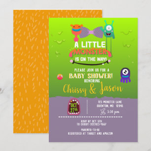 Monster Baby Shower - They've Created a Monster Invitation