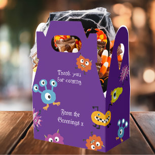 Monster Bash childrens Halloween favour treat box
