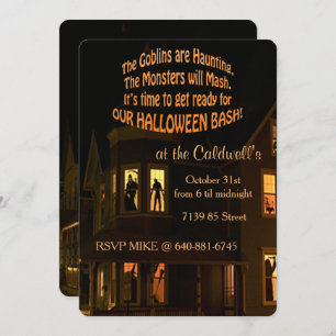 Monster Bash Halloween Party Invitation