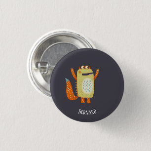 Monster Bernard Custom Name 3 Cm Round Badge