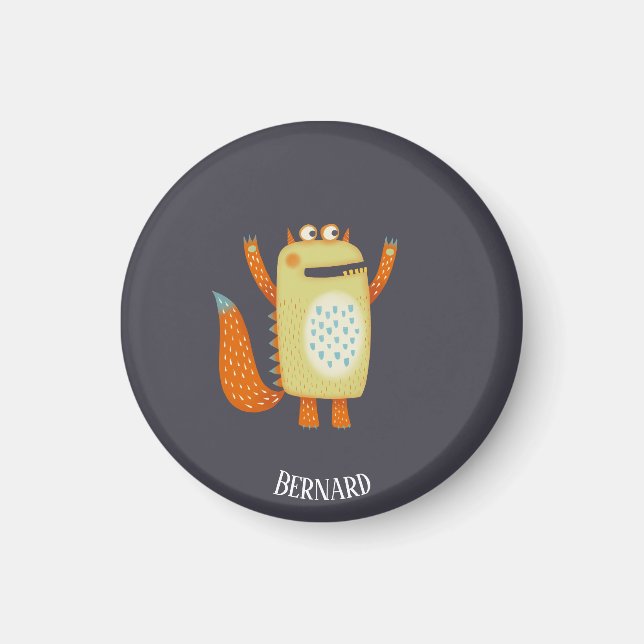 Monster Bernard Custom Name Magnet (Front)