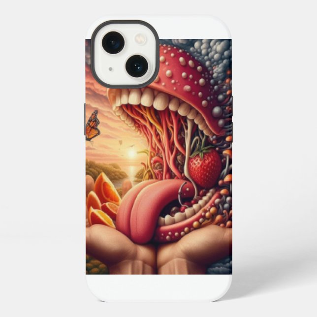 Monster Big mouth  iPhone Case (Back)