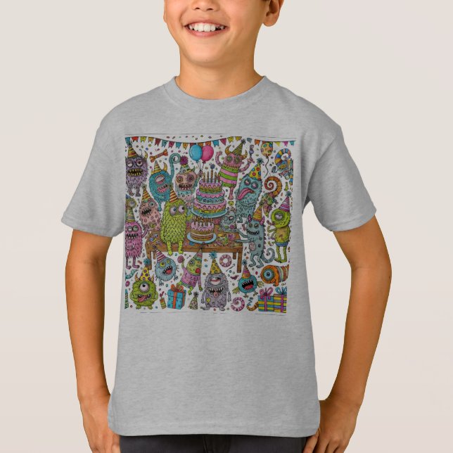 Monster Birthday Bash T-Shirt (Front)