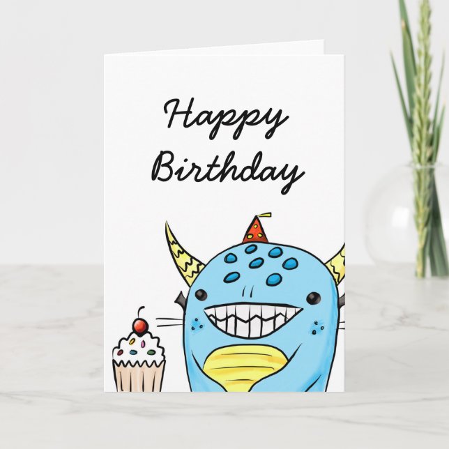 Monster Birthday Card #1 (Front)